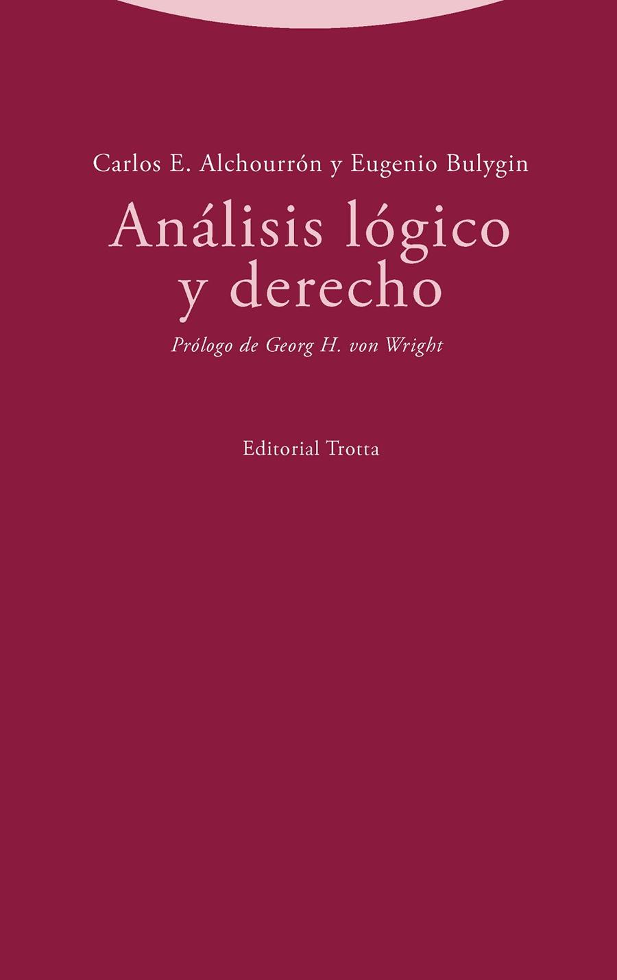 ANÁLISIS LÓGICO Y DERECHO | 9788413640013 | ALCHOURRON / BULYGIN