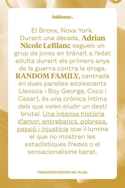 RANDOM FAMILY (ED. EN CATALÀ) | 9788419571250 | LEBLANC, ADRIAN NICOLE