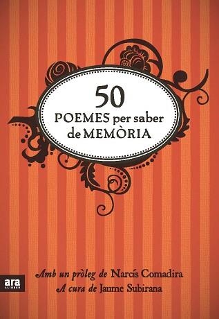 50 POEMES PER SABER DE MEMORIA | 9788492907861 | COMADIRA, NARCIS