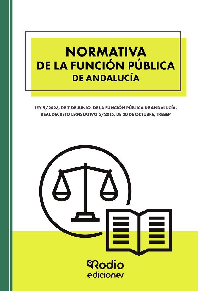 NORMATIVA DE LA FUNCION PUBLICA DE ANDALUCIA | 9788419922526 | RODIO, EDICIONES