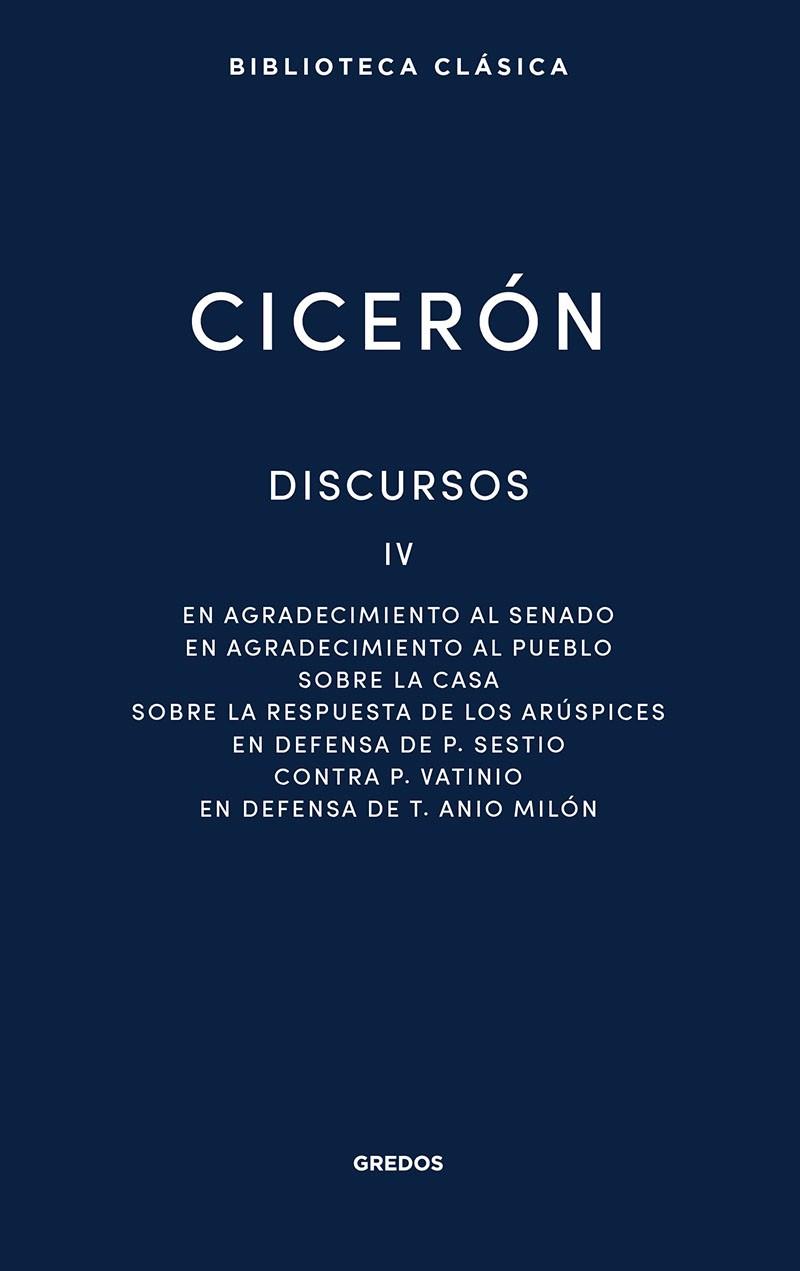 DISCURSOS IV | 9788424939526 | CICERON, MARCO TULIO