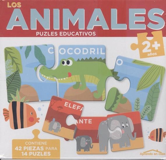 ANIMALES (2+ AÑOS) - APRENDO EN CASA - PUZLES EDUCATIVOS (42 PIEZAS PARA 21 PUZLES) | 8436557975010