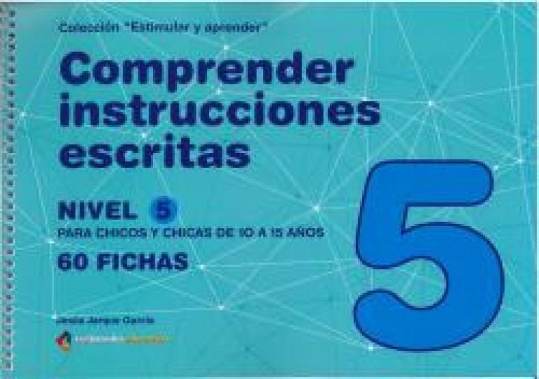 COMPRENDER INSTRUCCIONES ESCRITAS NIVEL 5 | 9788498964653 | JARQUE GARCIA, JESÚS