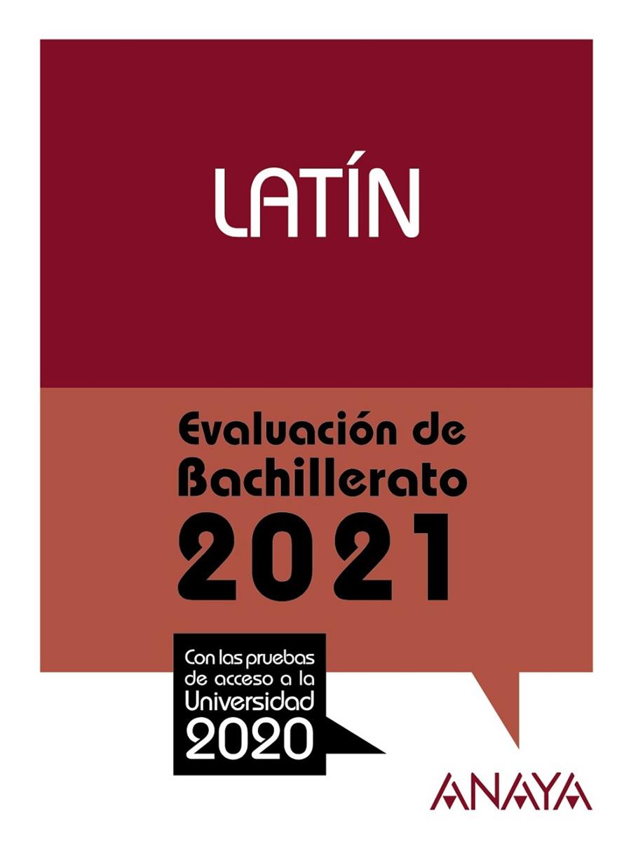 LATIN EVALUACIÓN DE BACHILLERATO 2021 | 9788469885338 | MARTINEZ QUINTANA, MANUEL