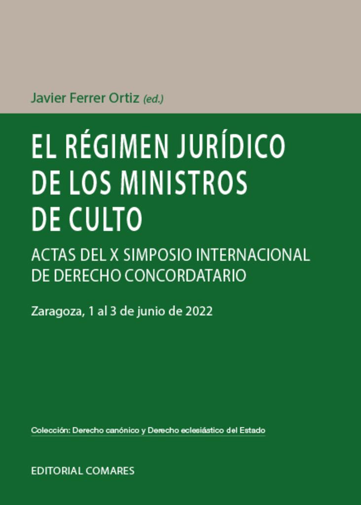 REGIMEN JURIDICO DE LOS MINISTROS DE CULTO , EL | 9788413696249 | FERRER ORTIZ, JAVIER
