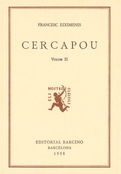 CERCAPOU II | 9788472261945 | EIXIMENIS, FRANCESC