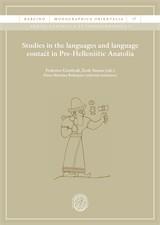 STUDIES IN THE LANGUAGES AND LANGUAGE CONTACT IN PRE-HELLENISTIC ANATOLIA | 9788491687382 | GIUSFREDI, FEDERICO / SIMON, ZSOLT
