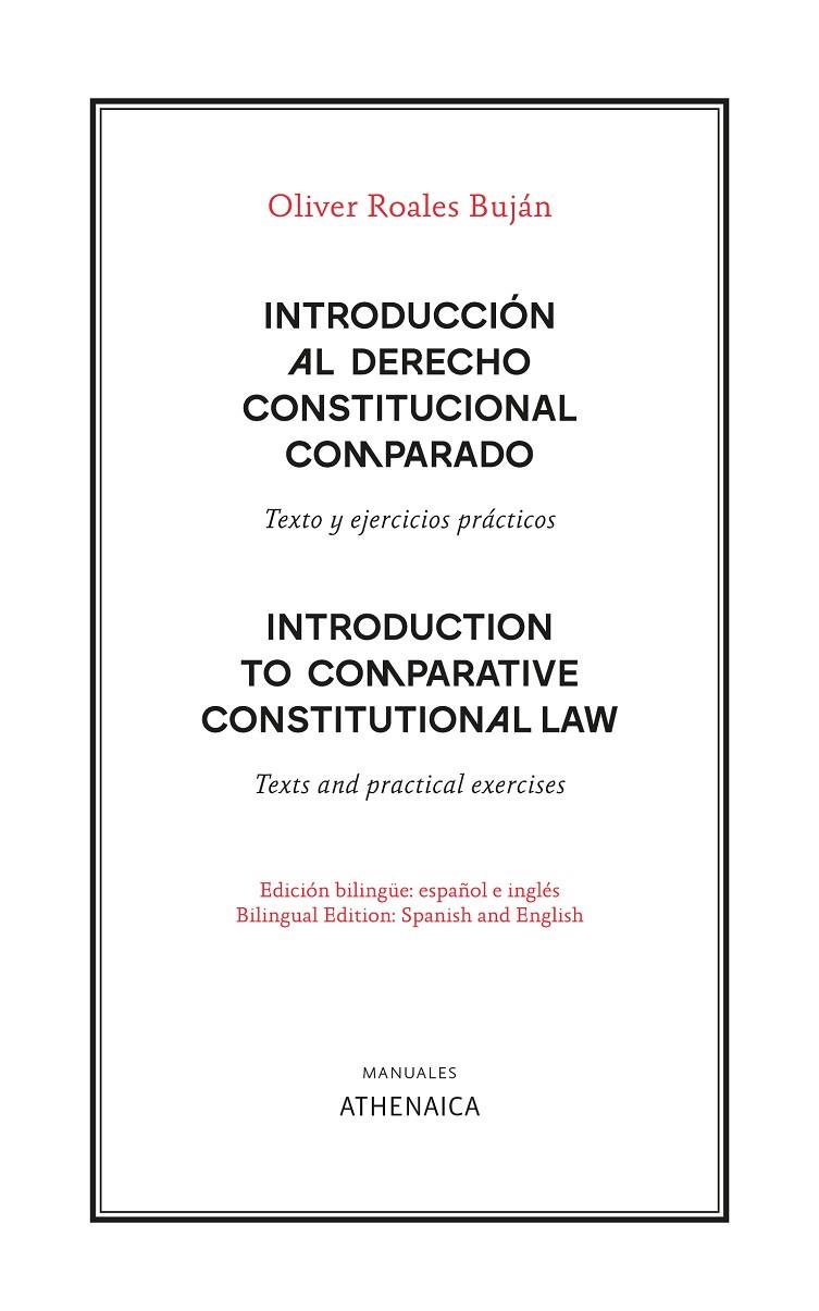 INTRODUCCIÓN AL DERECHO CONSTITUCIONAL COMPARADO | 9788419874498 | ROALES BUJÁN, OLIVER