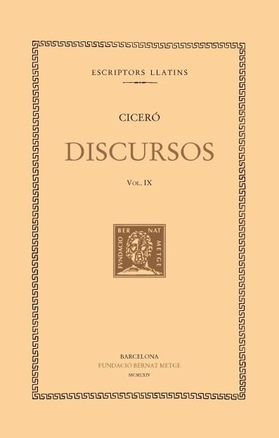 DISCURSOS  IX | 9788498591651 | CICERO, MARC TUL·LI
