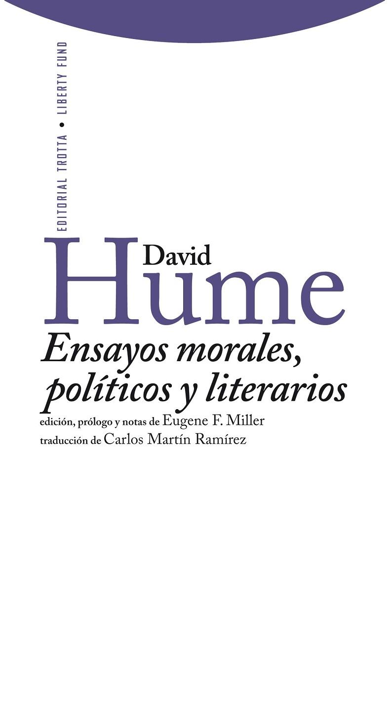 ENSAYOS MORALES POLITICOS Y LITERARIOS | 9788498791693 | HUME, DAVID
