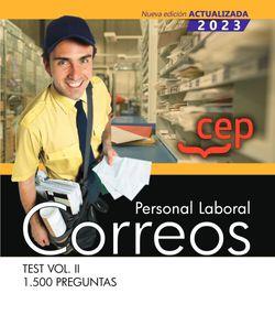 PERSONAL LABORAL CORREOS TEST VOL II 1500 PREGUNTAS | 9788419609069 | EDITORIAL CEP