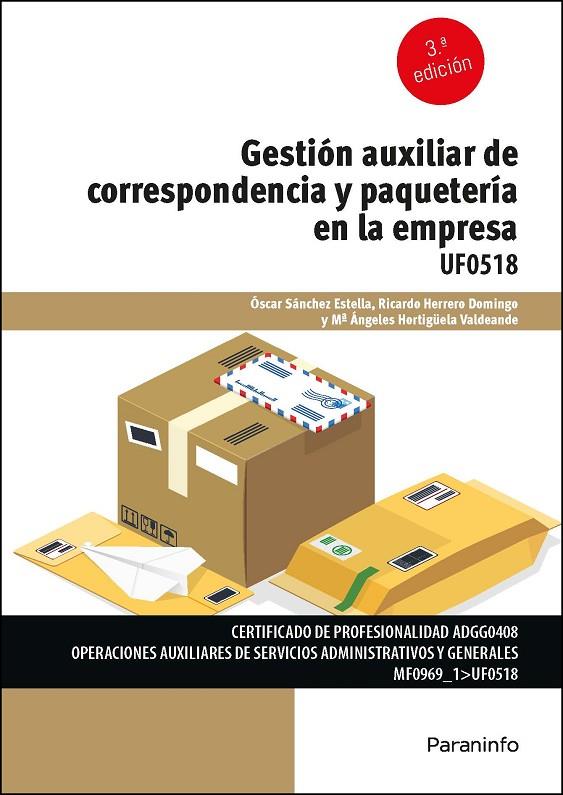 GESTION AUXILIAR DE CORRESPONDENCIA Y PAQUETERIA | 9788413661681 | SANCHEZ ESTELLA, OSCAR