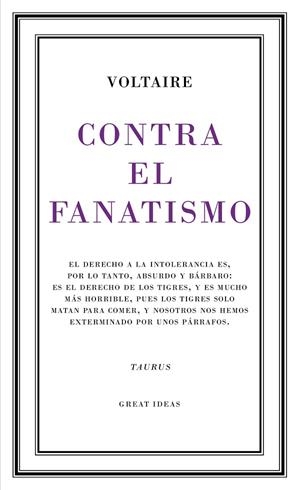 CONTRA EL FANATISMO RELIGIOSO | 9788430617265 | VOLTAIRE