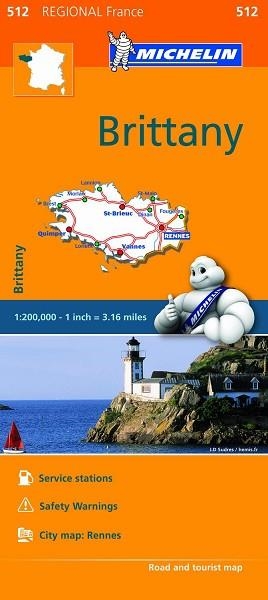 BRITTANY : MAPA 512 | 9782067209619 | VARIOS AUTORES