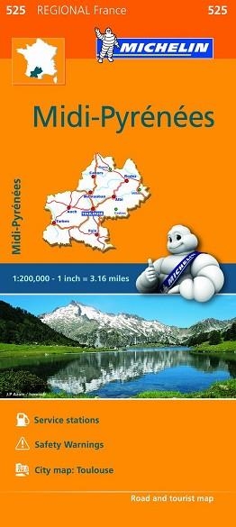MIDI-PYRÉNÉES : MAPA 525 | 9782067209374 | VARIOS AUTORES