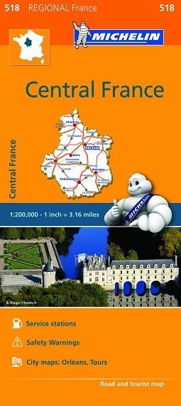 CENTRAL FRANCE : MAPA 518 | 9782067211827 | VARIOS AUTORES
