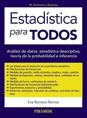 ESTADÍSTICA PARA TODOS | 9788436833263 | ROMERO RAMOS, EVA