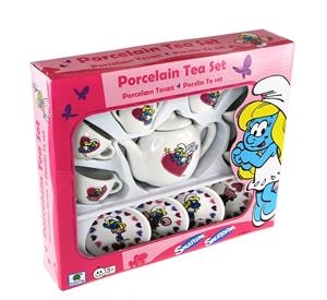 JUEGO DE TÉ DE PORCELANA DE LA PITUFINA | 5704976084419