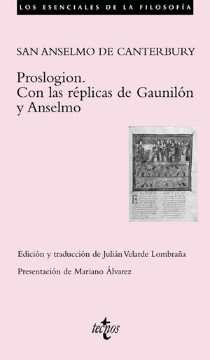 PROSLOGION. CON LAS RÉPLICAS DE GAUNILÓN Y ANSELMO | 9788430949441 | SAN ANSELMO DE CANTERBURY