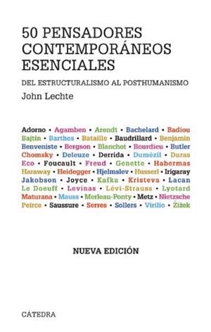 CINCUENTA PENSADORES CONTEMPORÁNEOS ESENCIALES | 9788437626970 | LECHTE, JOHN