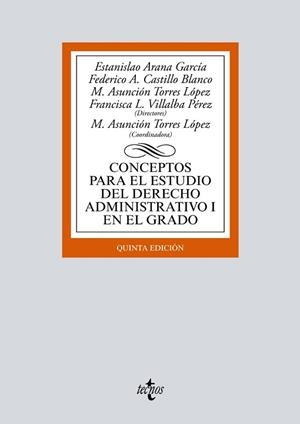 CONCEPTOS PARA EL ESTUDIO DEL DERECHO ADMINISTRATIVO I EN EL GRADO | 9788430972296 | ARANA GARCÍA, ESTANISLAO / CASTILLO BLANCO, FEDERICO A. / BENSUSAN MARTÍN, MARÍA DEL PILAR
