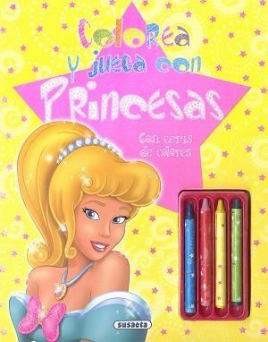 COLOREA Y JUEGA CON PRINCESAS. CON CERAS DE COLORES | 9788467751468 | SUSAETA, EQUIPO