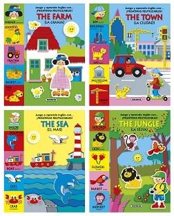 JUEGO Y APRENDO INGLÉS CON PEGATINAS REUTILIZABLES (4 TÍTULOS) | 9788467745801 | SUSAETA, EQUIPO