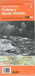 MAPA EXC. P.N. ORDESA Y MONTE PERDIDO 1:25.000 | 9788483214459 | PRAMES S.A.