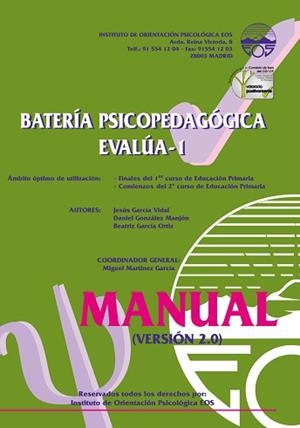 BATERIA PSICOPEDAGOGICA EVALUA - 1 (MANUAL) | 9788497270939 | GARCÍA VIDAL, JESÚS / GONZÁLEZ MANJÓN, DANIEL