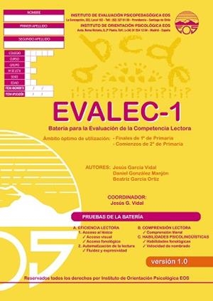 EVALEC - 1 (CUADERNOS) | 9788497274586 | GARCÍA VIDAL, JESÚS / GONZÁLEZ MANJÓN, DANIEL
