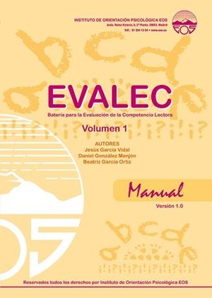 EVALEC - 1 (MANUAL) | 9788497274579 | GARCÍA VIDAL, JESÚS / GONZÁLEZ MANJÓN, DANIEL