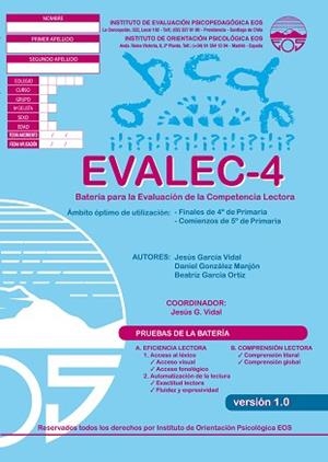 EVALEC - 4 (CUADERNOS) | 9788497274623 | GARCÍA VIDAL, JESÚS / GONZÁLEZ MANJÓN, DANIEL
