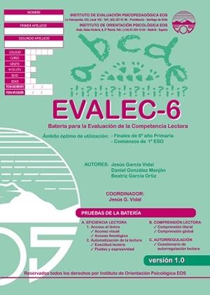 EVALEC - 6 (CUADERNOS) | 9788497274647 | GARCÍA VIDAL, JESÚS / GONZÁLEZ MANJÓN, DANIEL