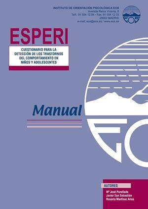 ESPERI - MANUAL | 9788497273183 | PARELLADA, Mª JOSÉ / SAN SEBASTIÁN, JAVIER