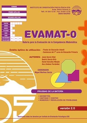 EVAMAT - 0 (CUADERNOS) | 9788497273565 | MARTÍNEZ GARCÍA, MIGUEL