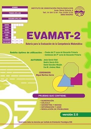 EVAMAT - 2 (CUADERNOS) | 9788497273589 | MARTÍNEZ GARCÍA, MIGUEL