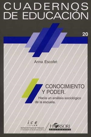 CONOCIMIENTO Y PODER | 9788485840434 | ESCOFET