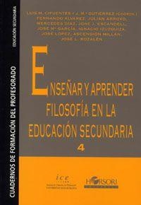 ENSEÑAR Y APRENDER FILOSOFIA ED. SECUNDARIA | 9788485840519 | CIFUENTES,LUIS M./GUTIÉRREZ,JOSÉ Mª