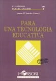 PARA UNA TECNOLOGIA EDUCATIVA (3ª EDICION) | 9788485840311 | SANCHO