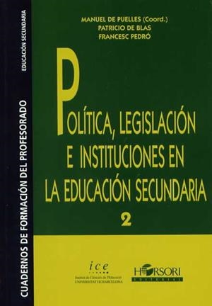 POLITICA, LEGISLACION E INSTITUCIONES | 9788485840489 | DE PUELLES,MANUEL