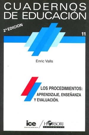 PROCEDIMIENTOS : APRENDIZAJE, ENSEÑANZA... | 9788485840205 | VALLS, ENRIC