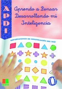 APDI APRENDO A PENSAR - 0 | 9788472782358 | DEPARTAMENTO DE INVESTIGACIÓN DEL ICCE