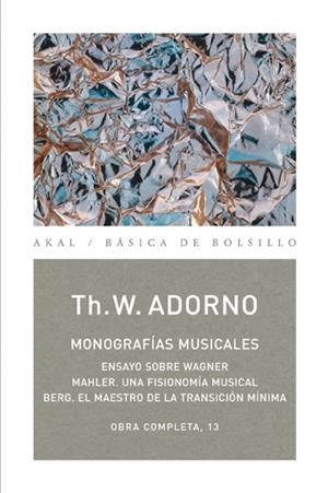 MONOGRAFÍAS MUSICALES | 9788446016724 | ADORNO, THEODOR W.