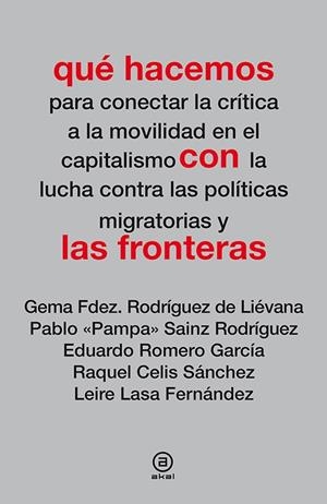 QUE HACEMOS CON LAS FRONTERAS | 9788446038542 | VARIOS AUTORES