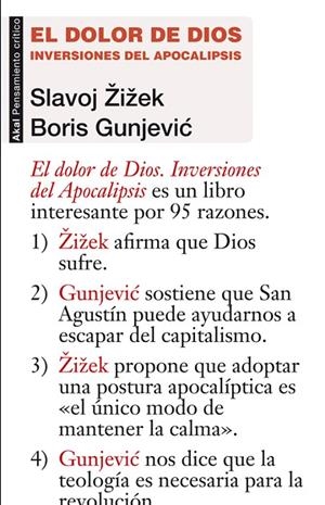 DOLOR DE DIOS, INVERSIONES DEL APOCALIPSIS | 9788446038641 | ZIZEK / GRUNJEVIC