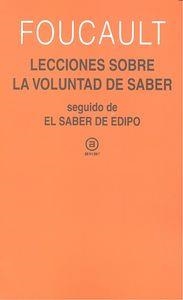 LECCIONES SOBRE LA VOLUNTAD DE SABER | 9788446042037 | FOUCAULT, MICHEL