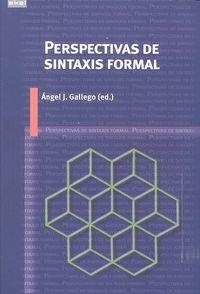PERSPECTIVAS DE SINTAXIS FORMAL | 9788446042402 | VARIOS AUTORES