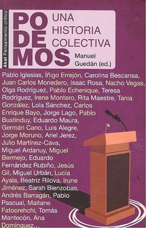 PODEMOS. UNA HISTORIA COLECTIVA | 9788446043645 | VARIOS AUTORES