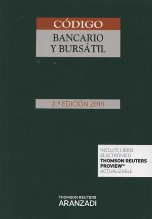 CÓDIGO BANCARIO Y BURSÁTIL [ED. 2015] | 9788490595459 | ARANZADI, DEPARTAMENTO DE CONTENIDOS