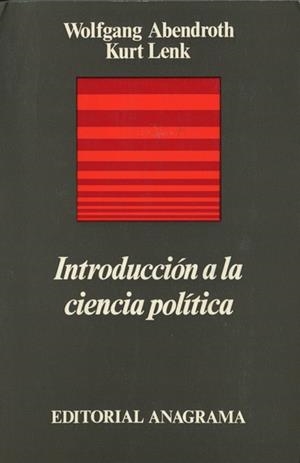 INTRODUCCIÓN A LA CIENCIA POLÍTICA | 9788433900166 | ABENDROTH, WOLFGANG / LENK, KURT